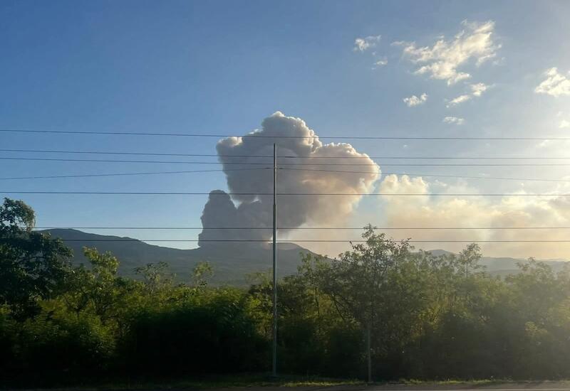 Активность вулкана в Никарагуа