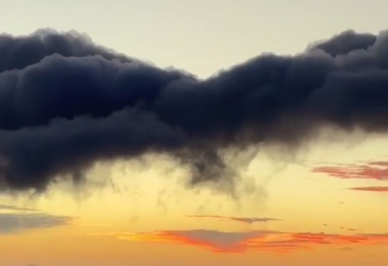 В утреннем небе засняли редкое атмосферное явление