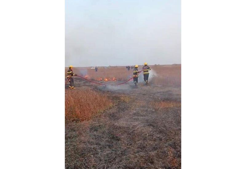 Cəlilabadda açıq ərazidə yanğın baş verib