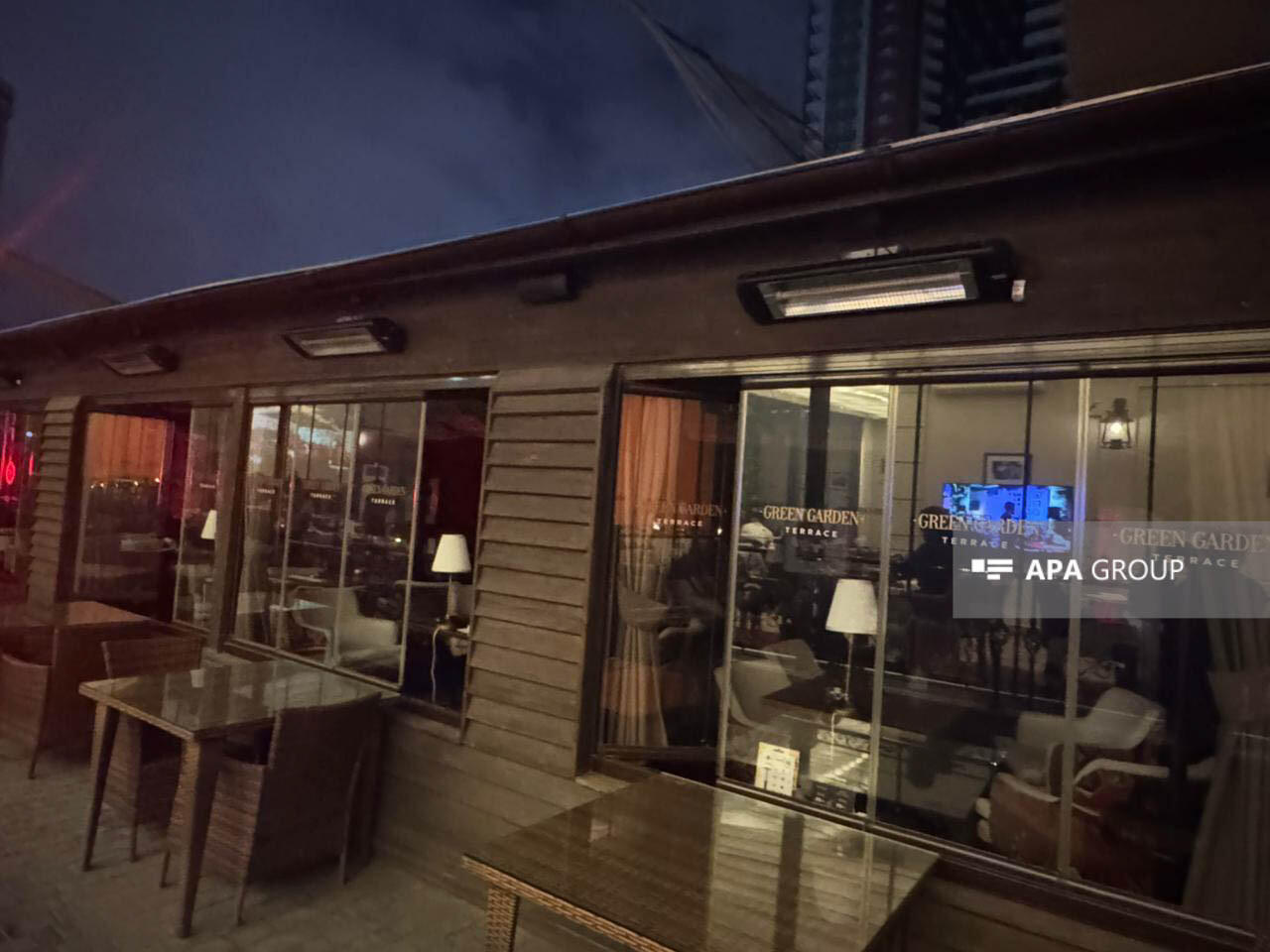 Пожар в ресторане в Баку