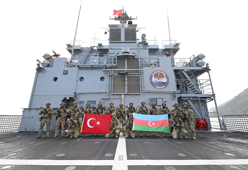 Азербайджанские военнослужащие на учениях "Восточное Средиземноморье-2025"