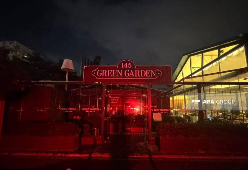 Пожар в ресторане в Баку