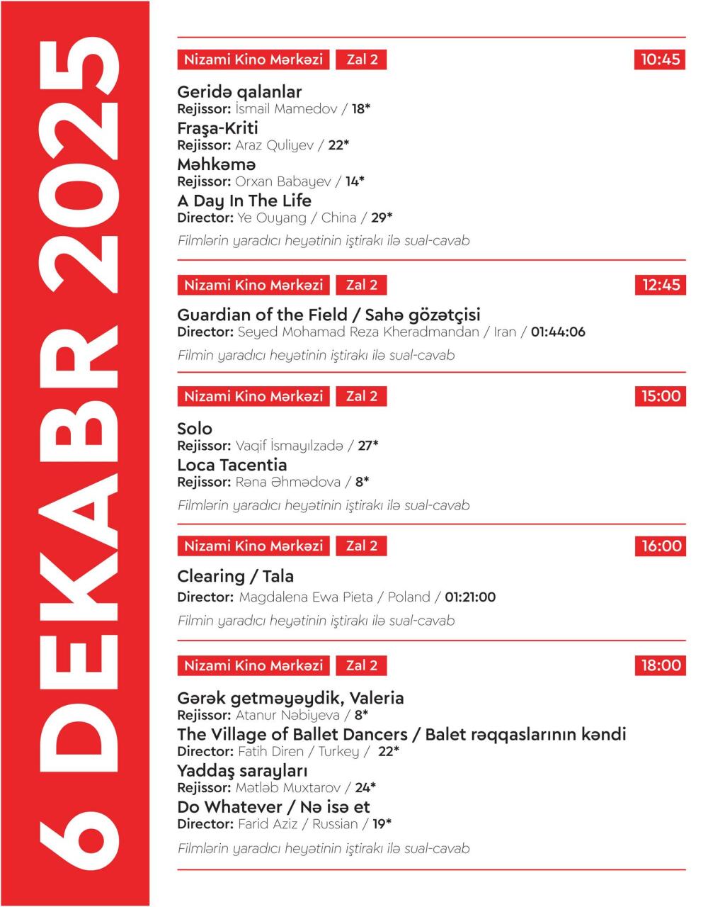 В Баку стартует 16-й Международный кинофестиваль: 34 страны, 78 фильмов