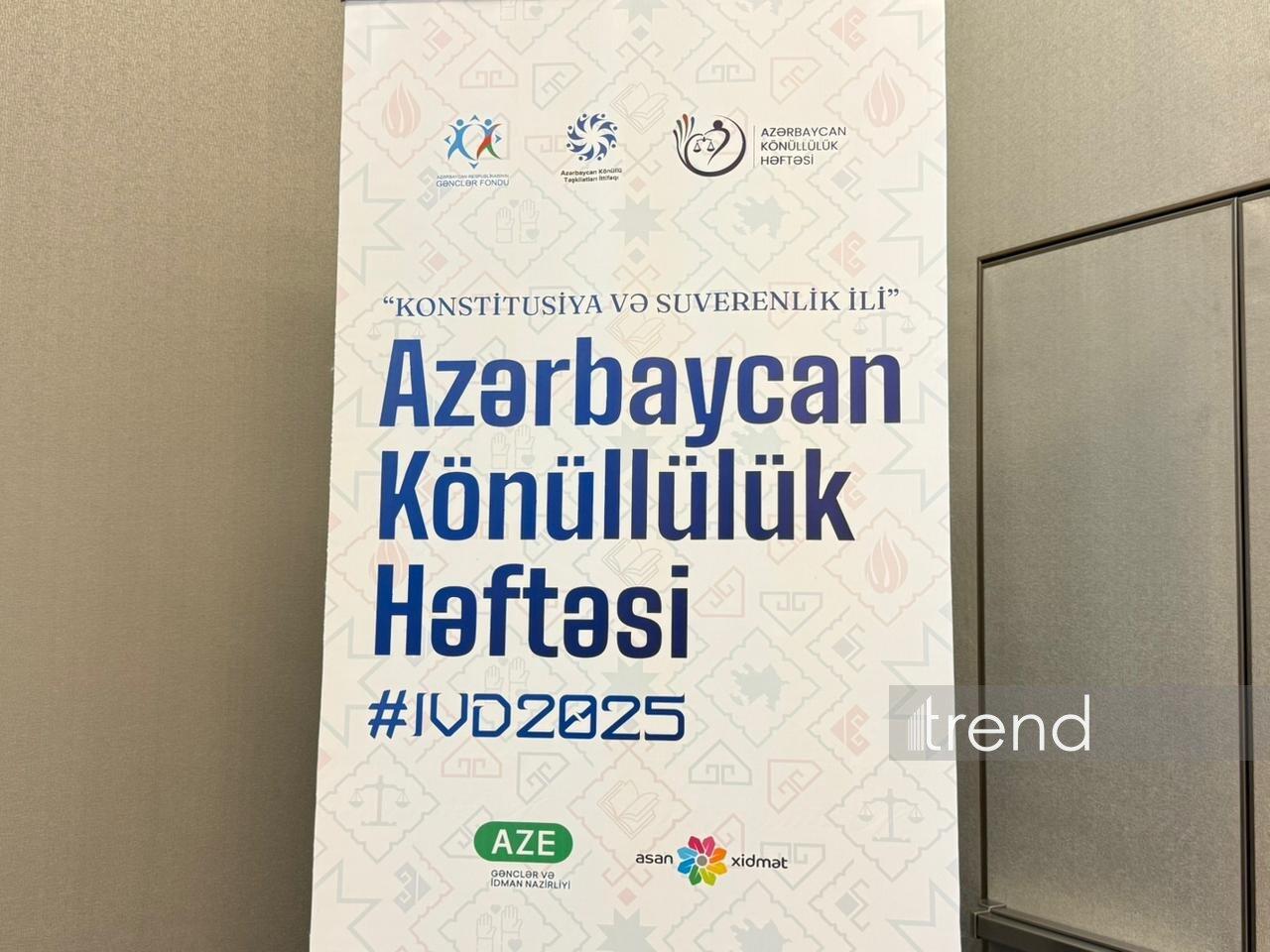 Azərbaycanda Könüllülük Həftəsi başlayıb