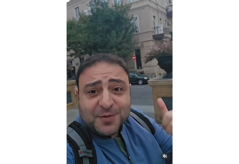 Необычные кадры "окна" в Баку