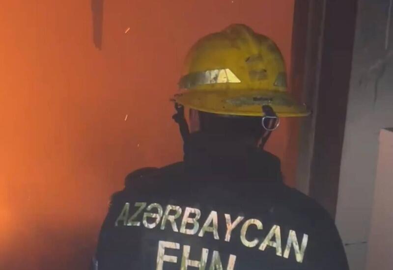 Bakıda yanğın baş verib