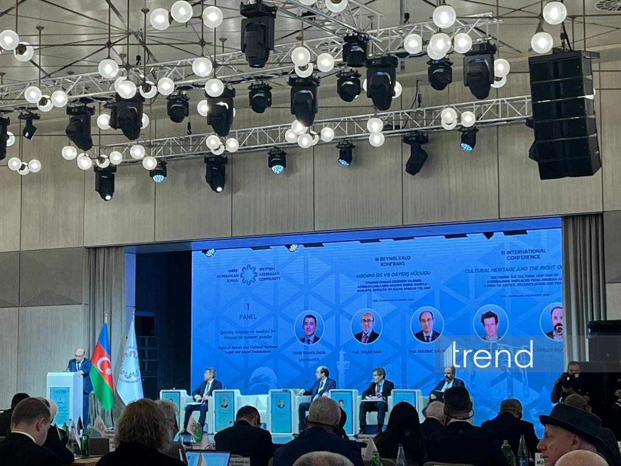 Bakıda “Mədəni irs və qayıdış hüququ” mövzusunda beynəlxalq konfrans keçirilib