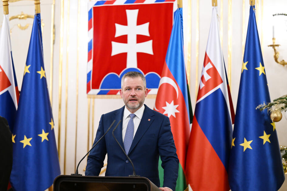 Президент Ильхам Алиев и Президент Петер Пеллегрини выступили с заявлениями для прессы