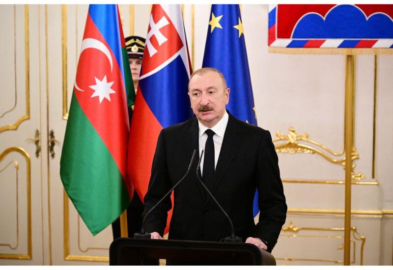 Президент Ильхам Алиев: Словакия и Азербайджан – дружественные страны и стратегические партнеры