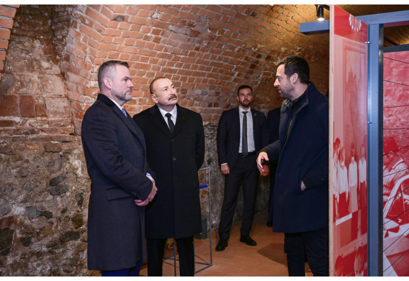 Президент Ильхам Алиев и Президент Петер Пеллегрини посетили замок Девин в Братиславе