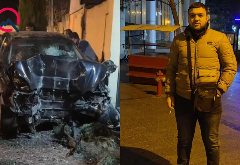 Maşın darvazaya çırpıldı, sürücü öldü