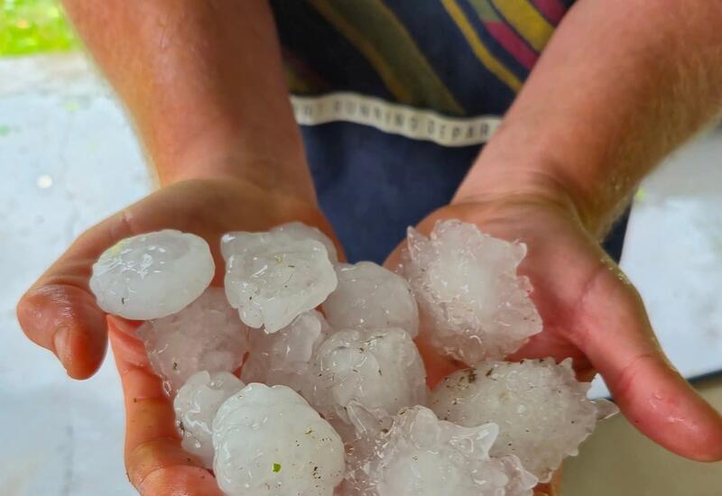 Крупный град выпал в ЮАР