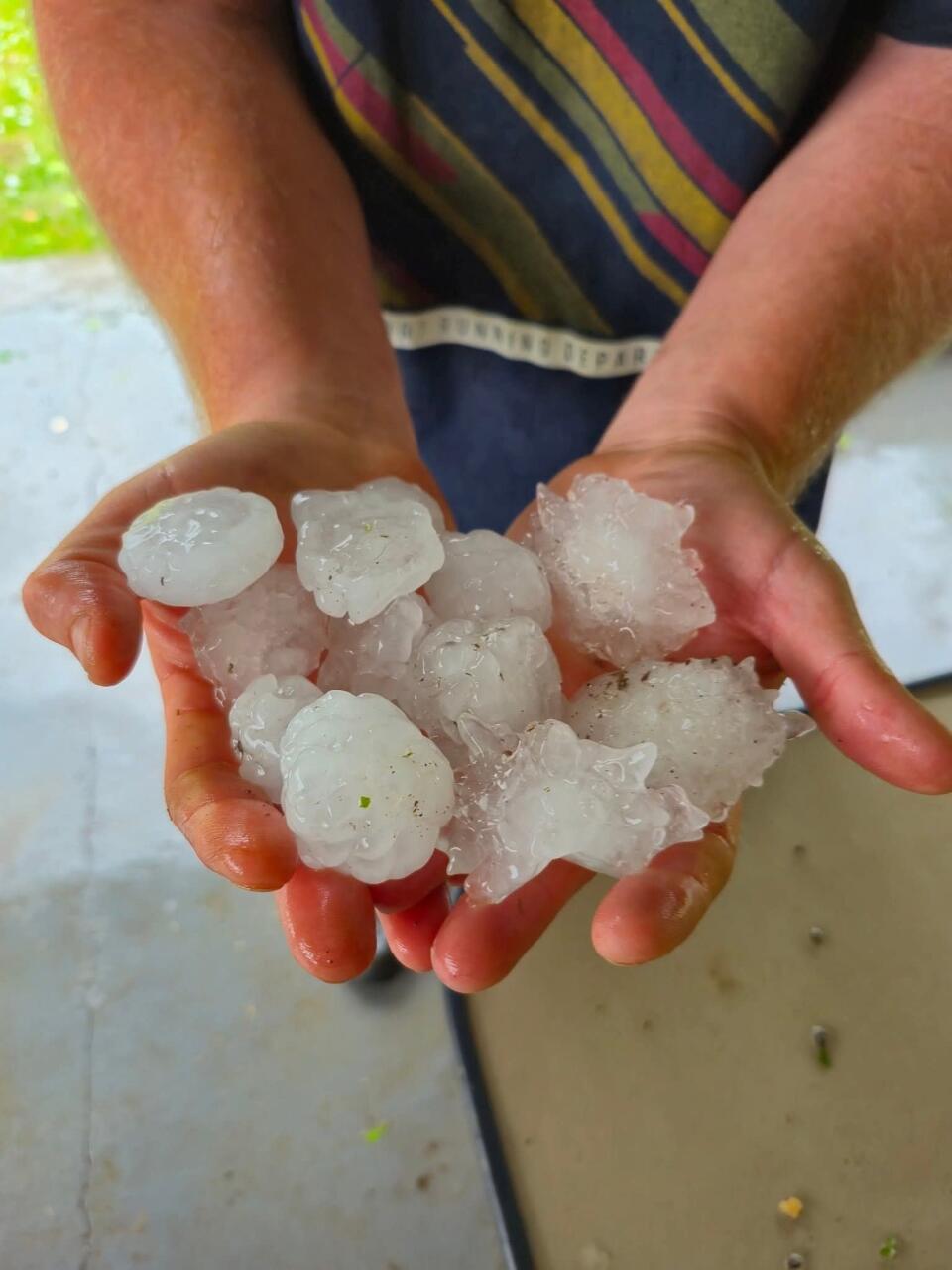 Крупный град выпал в ЮАР