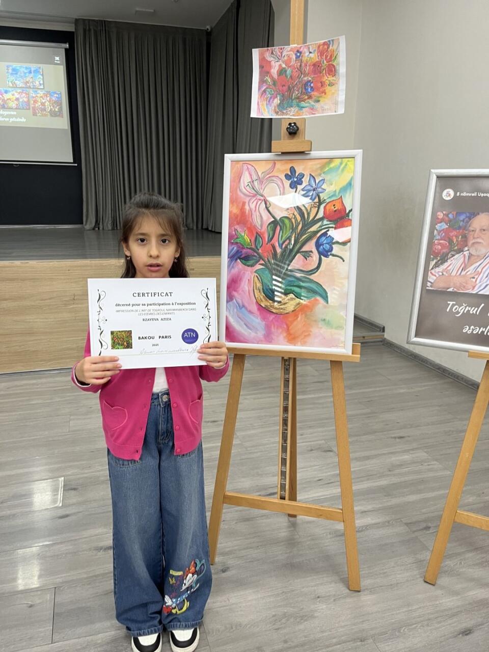 Творчество Тогрула Нариманбекова глазами детей - в Баку прибыла дочь художника