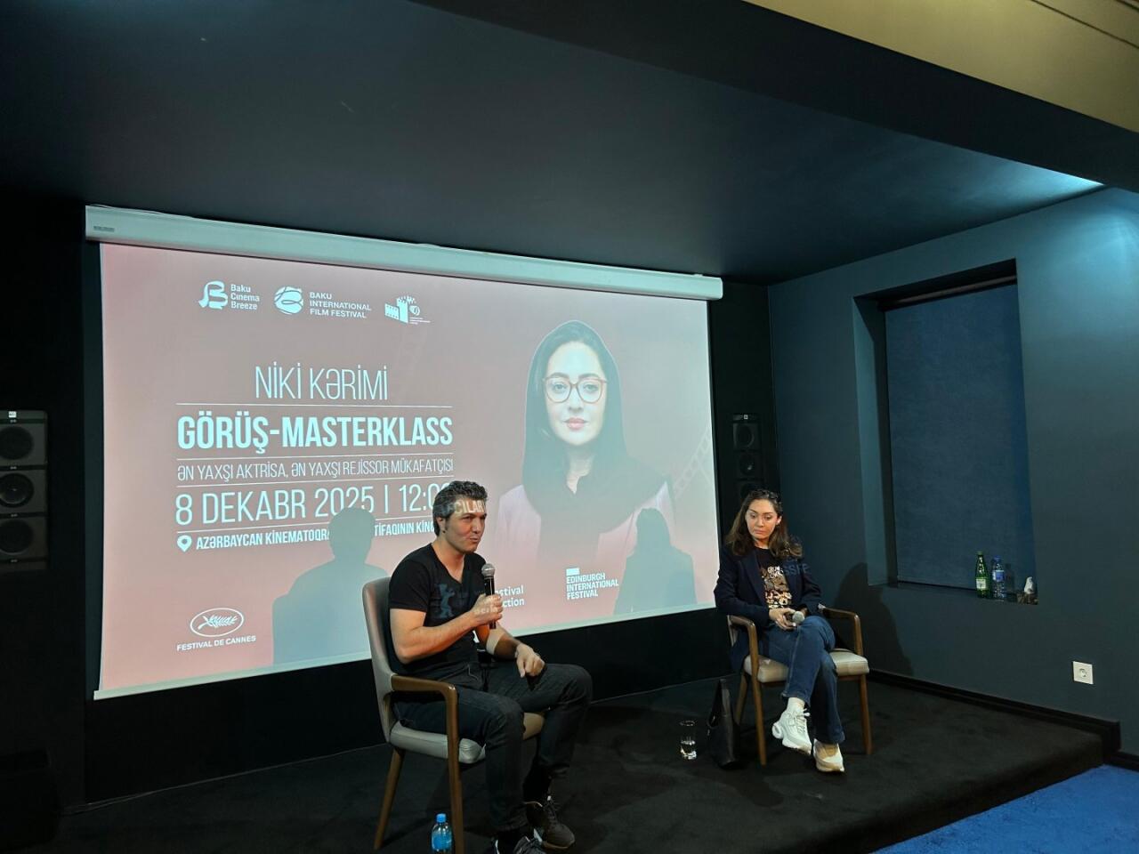 Знаменитая иранская актриса и режиссёр Ники Керими поделилась опытом с молодыми режиссёрами в Баку