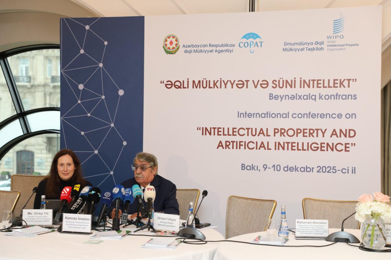 “Əqli mülkiyyət və süni intellekt” mövzusunda beynəlxalq konfransın birinci günü yekunlaşıb
