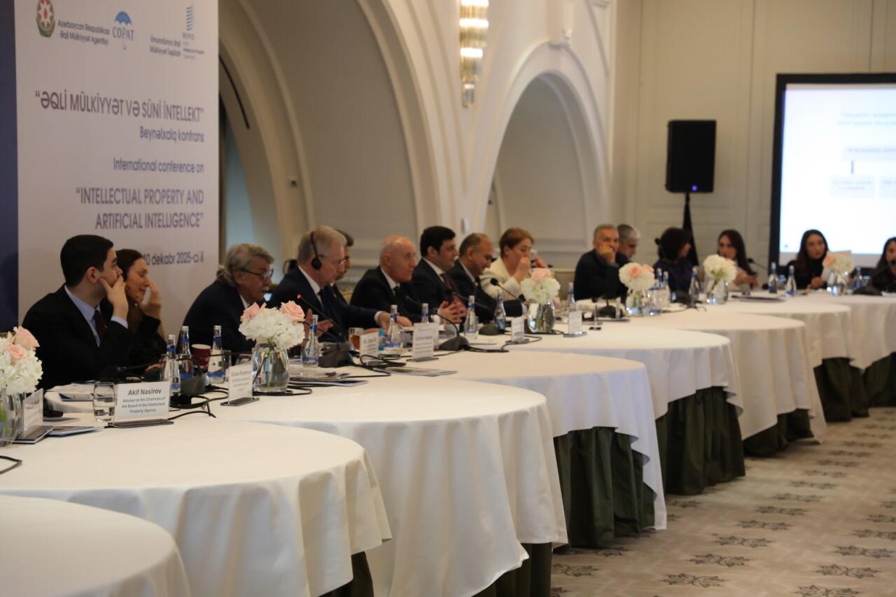 “Əqli mülkiyyət və süni intellekt” mövzusunda beynəlxalq konfransın birinci günü yekunlaşıb