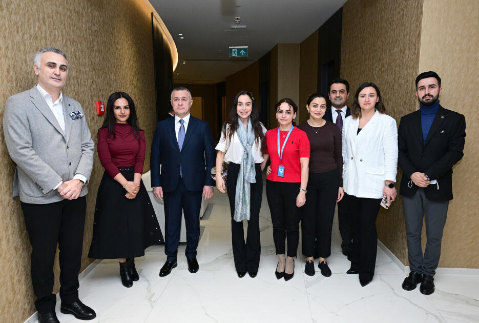 Heydər Əliyev Fondunun vitse-prezidenti Leyla Əliyeva Liv Bona Dea Hospitalında Sümük iliyi nəqli mərkəzinin açılış mərasimində iştirak edib