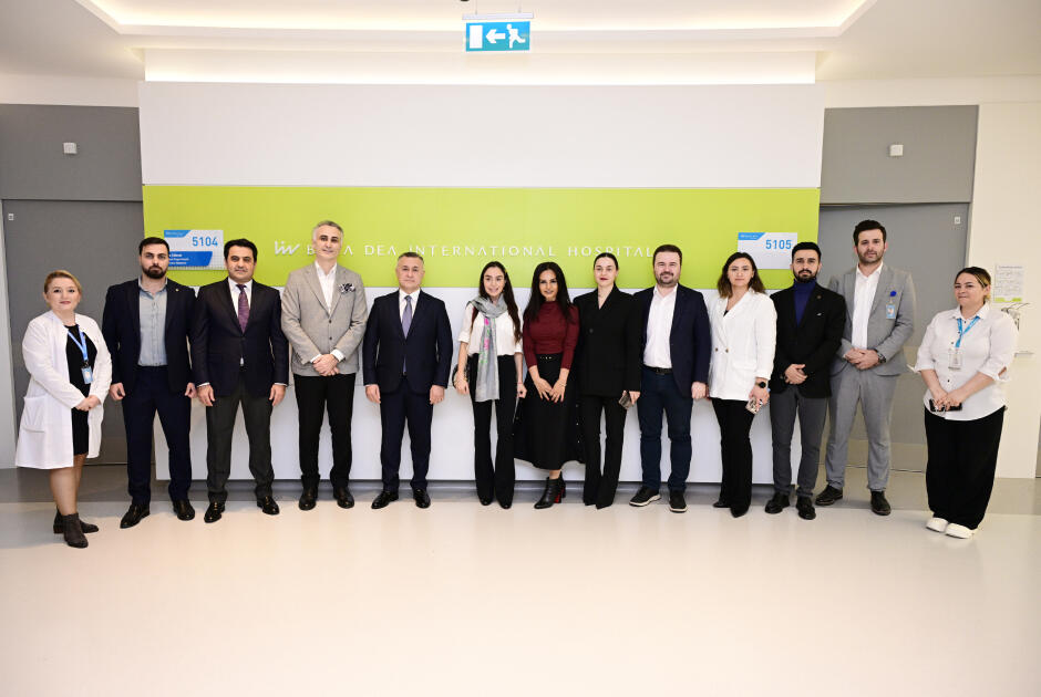 Heydər Əliyev Fondunun vitse-prezidenti Leyla Əliyeva Liv Bona Dea Hospitalında Sümük iliyi nəqli mərkəzinin açılış mərasimində iştirak edib