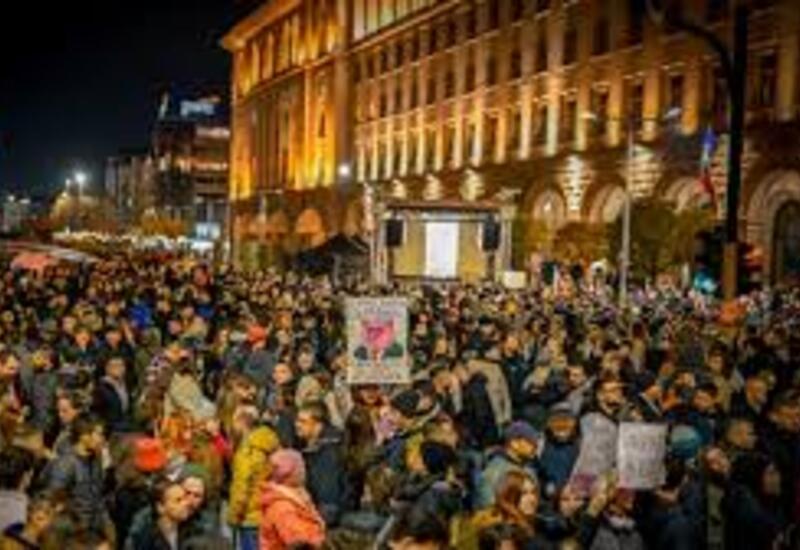 Массовые протесты в Болгарии