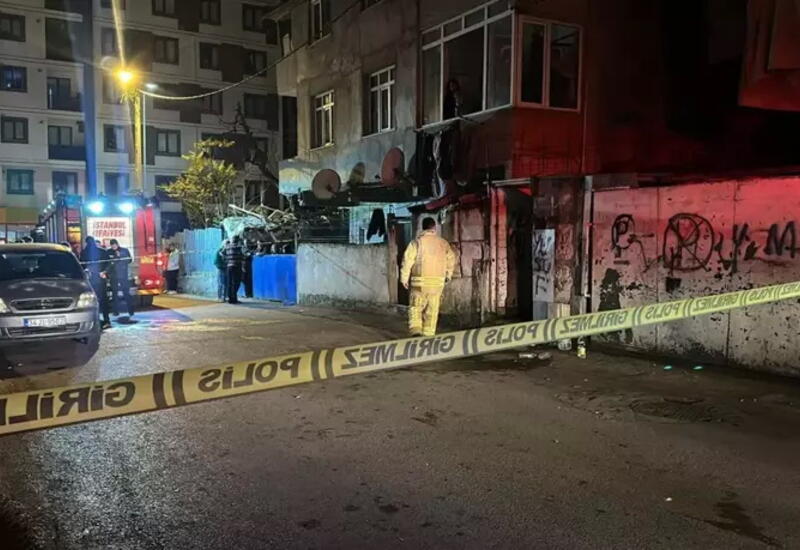 Крупный пожар в Стамбуле,