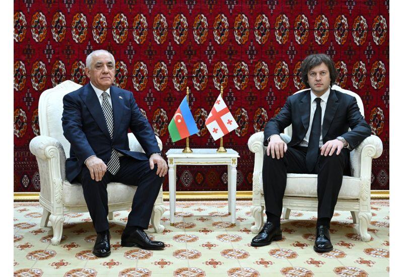 Али Асадов встретился в Туркменистане с Ираклием Кобахидзе