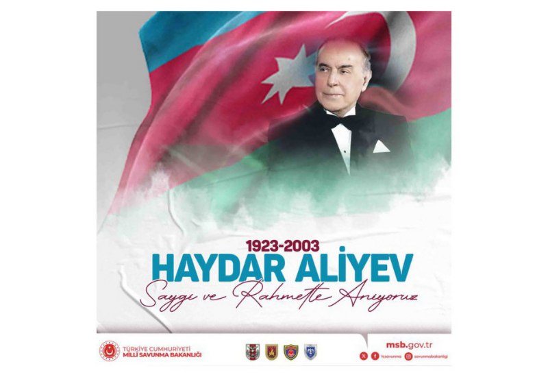 Министерство национальной обороны Турции поделилось публикацией о великом лидере Гейдаре Алиеве