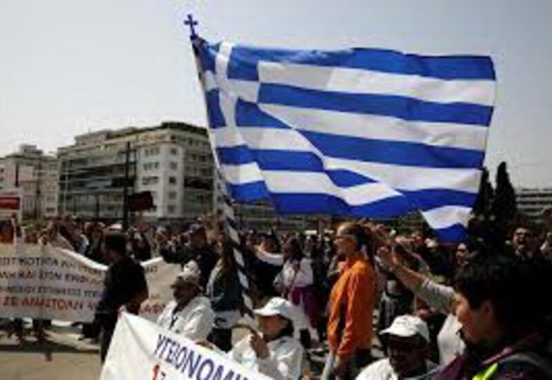 В Афинах проходит митинг