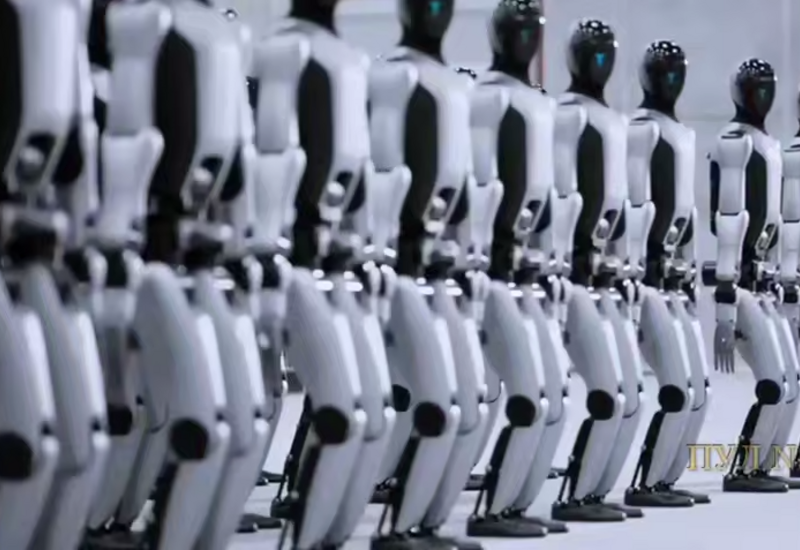 В Китае показали строй роботов перед отправкой на заводы