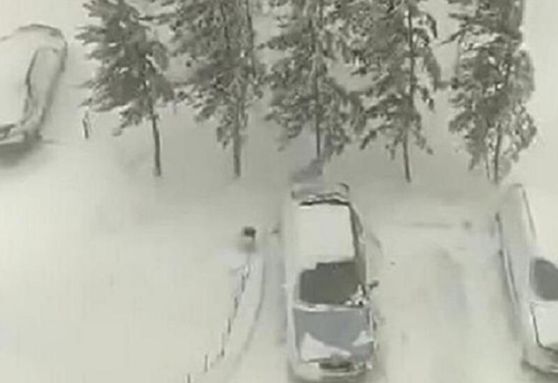 На Казахстан обрушилась сильная снежная буря