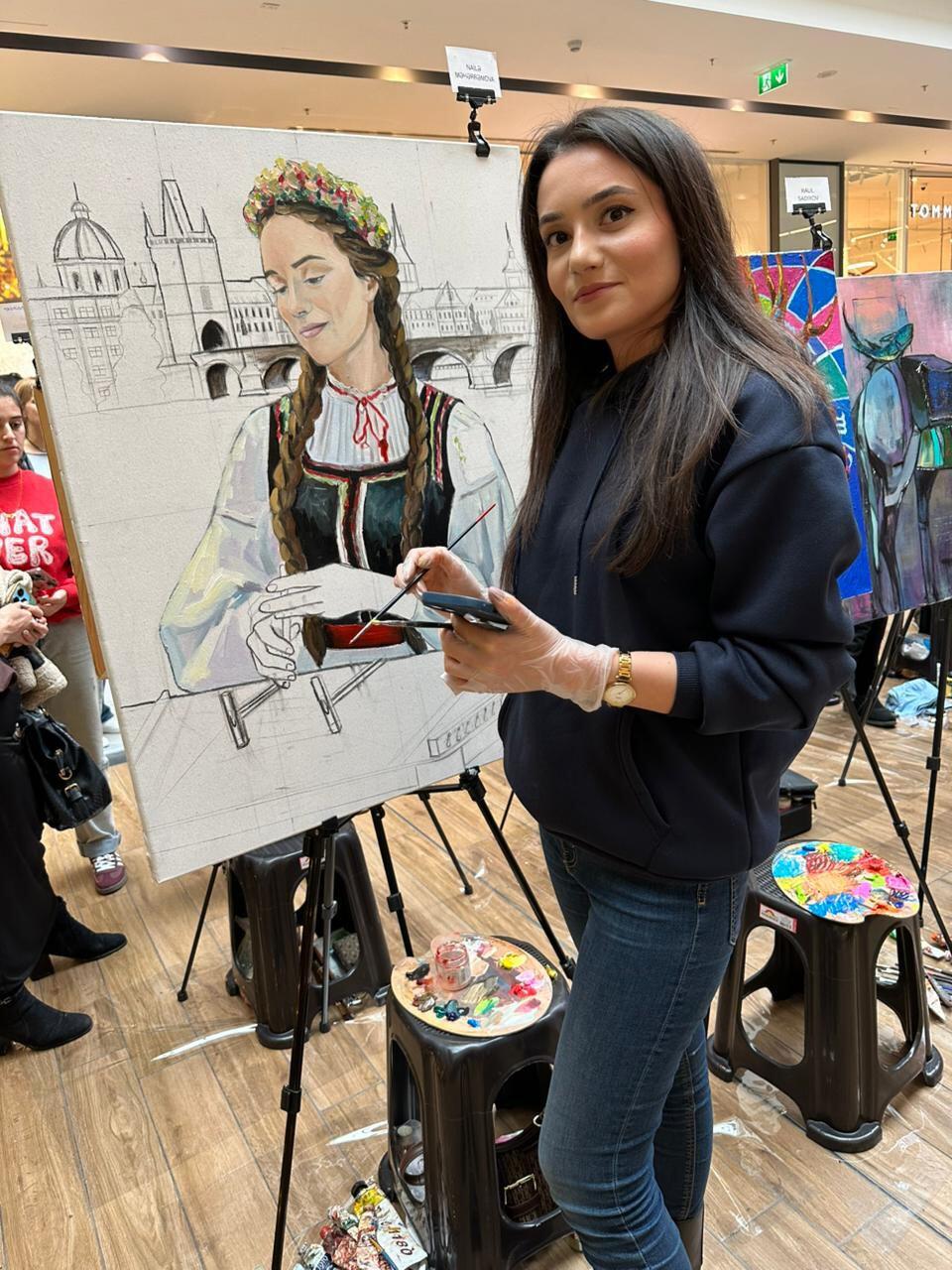 Live-show в Баку - Чехия глазами азербайджанских художников