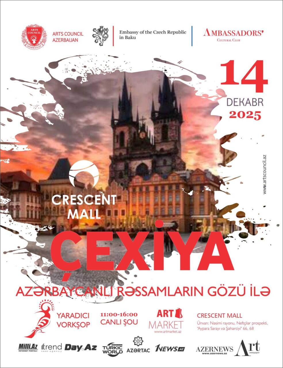 Live-show в Баку - Чехия глазами азербайджанских художников