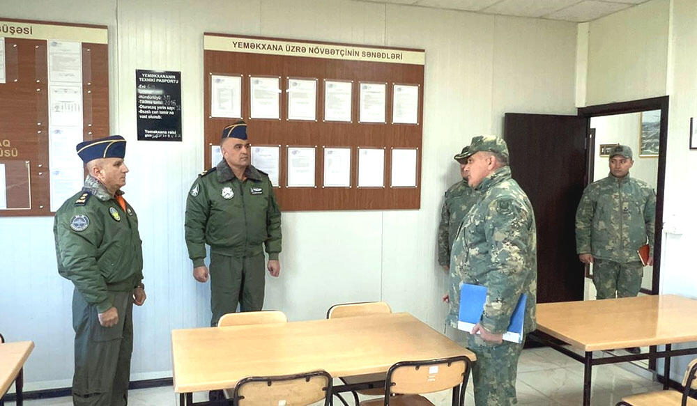 Hərbi Hava Qüvvələrinin xidməti-döyüş fəaliyyəti yoxlanılıb
