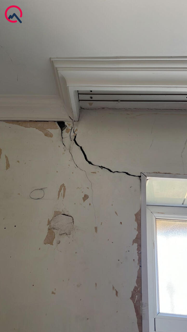 В Баку просел фундамент дома