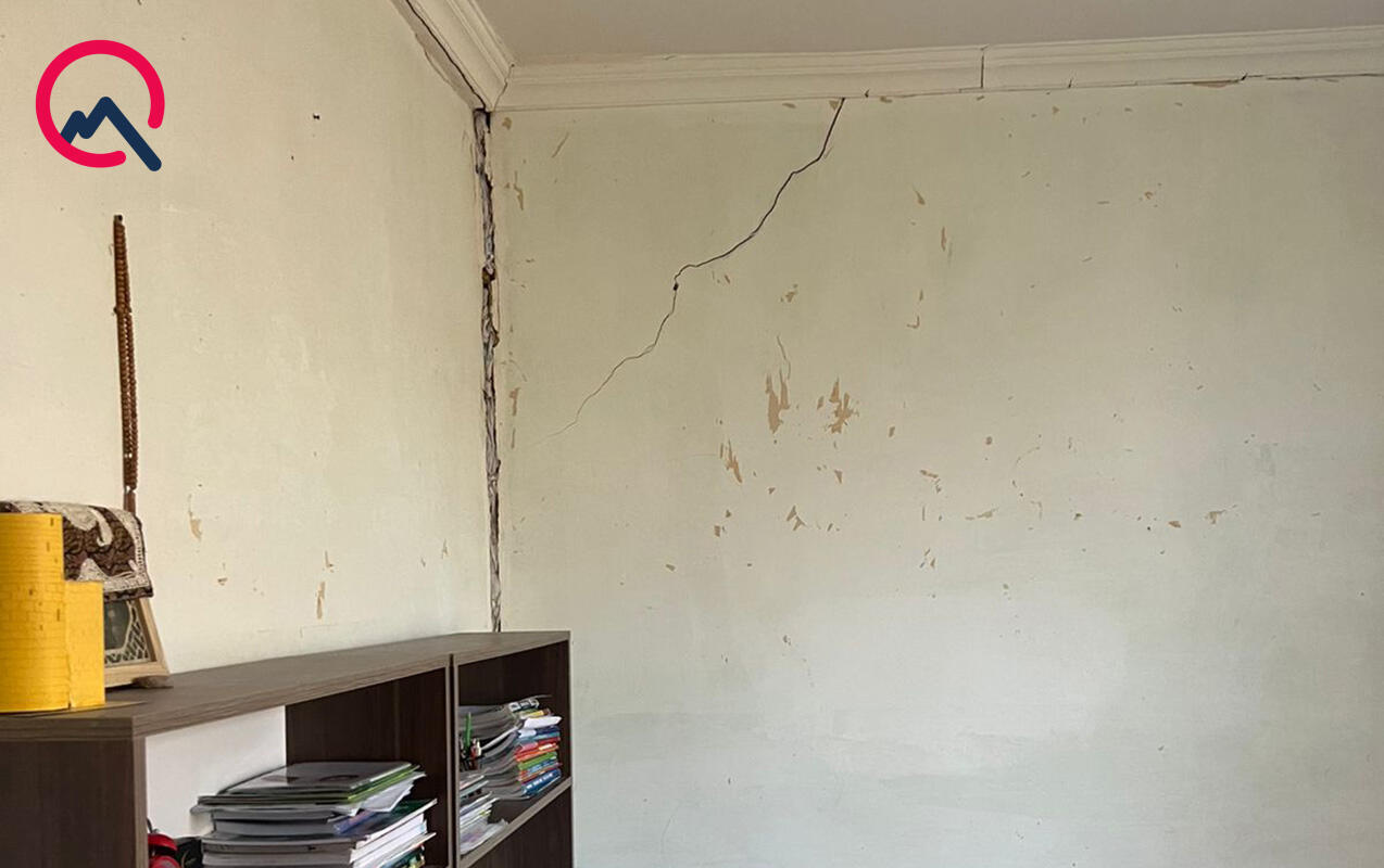 В Баку просел фундамент дома