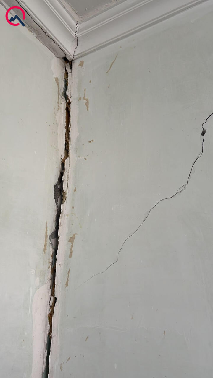 В Баку просел фундамент дома