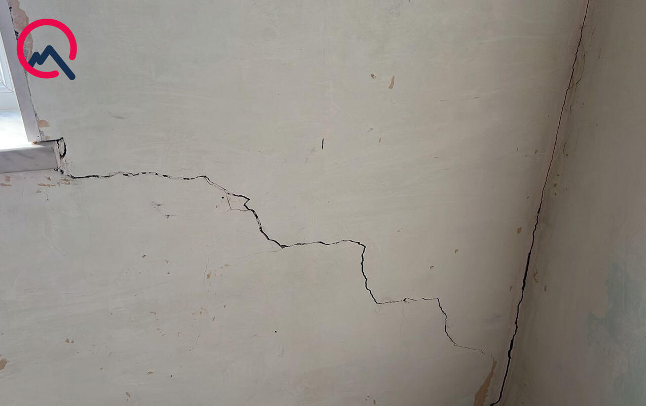 В Баку просел фундамент дома