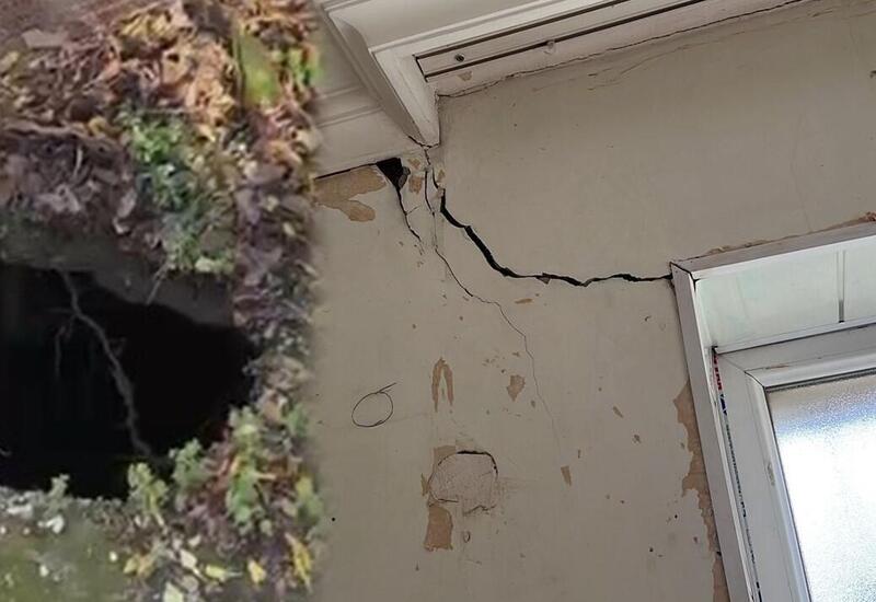 В Баку просел фундамент дома