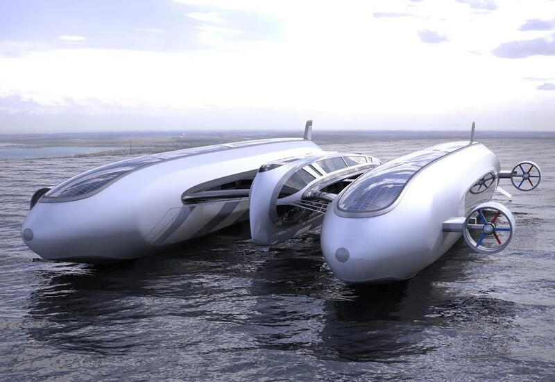 Транспорт будущего: как выглядит футуристическая суперъяхта-дирижабль