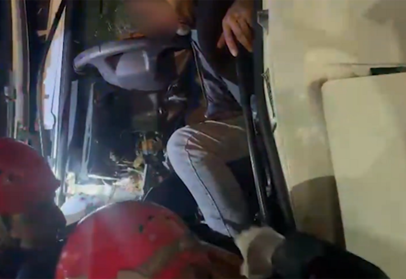 ДТП с грузовиком в Гарадаге: водитель оказался зажат в автомобиле