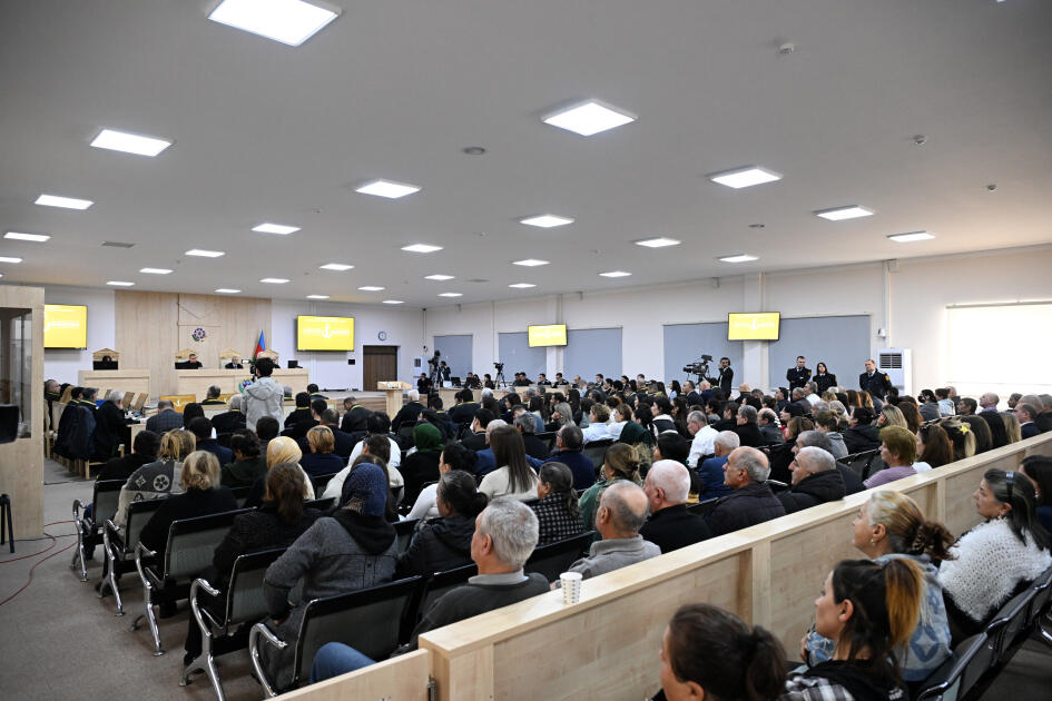 Ermənistan vətəndaşlarının məhkəməsi təqsirləndirilən şəxslərin son söz çıxışları ilə davam etdirilib