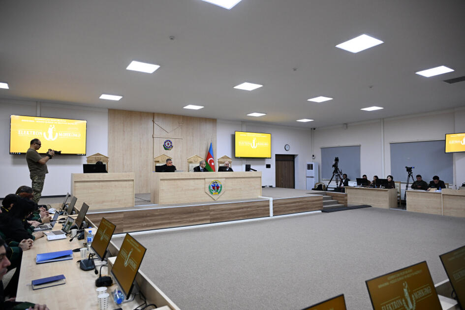 Ermənistan vətəndaşlarının məhkəməsi təqsirləndirilən şəxslərin son söz çıxışları ilə davam etdirilib