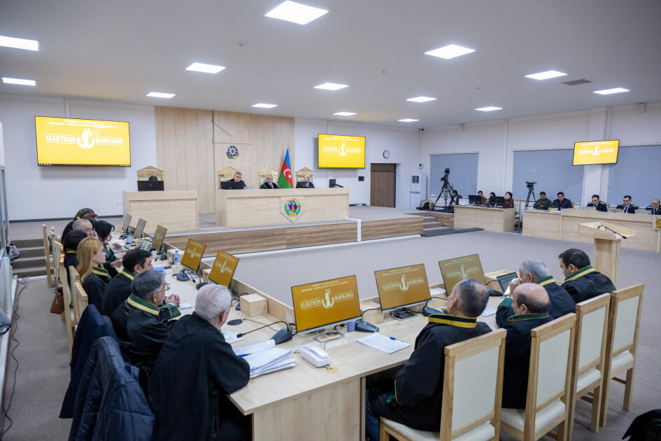 Ermənistan vətəndaşlarının məhkəməsi təqsirləndirilən şəxslərin son söz çıxışları ilə davam etdirilib