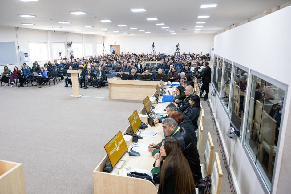 Ermənistan vətəndaşlarının məhkəməsi təqsirləndirilən şəxslərin son söz çıxışları ilə davam etdirilib