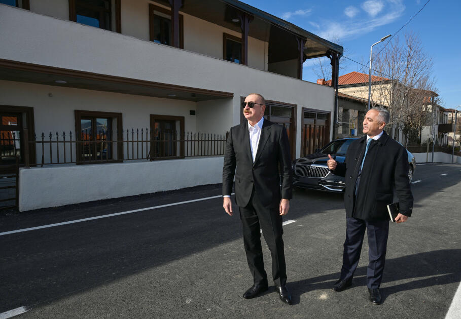 Prezident İlham Əliyev Xankəndinin Kərkicahan qəsəbəsində olub