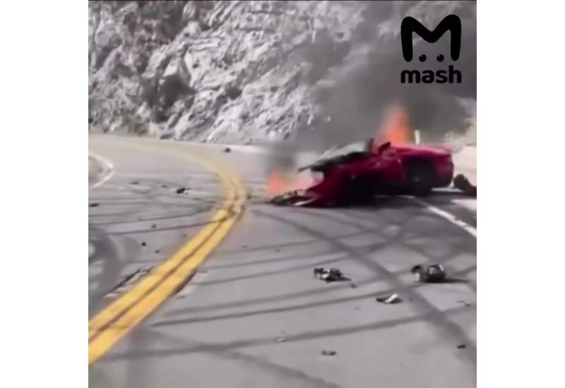 Кадры аварии, в которой погиб создатель Call of Duty