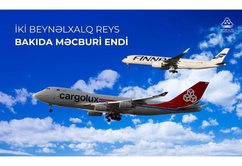İki beynəlxalq reys Heydər Əliyev Beynəlxalq Aeroportunda məcburi eniş edib