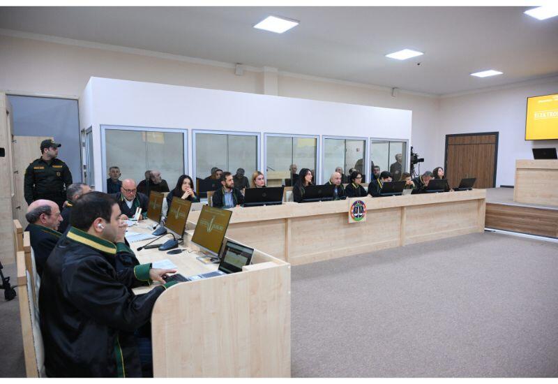 Ermənistan vətəndaşlarının məhkəməsi təqsirləndirilən şəxslərin son söz çıxışları ilə davam etdirilib