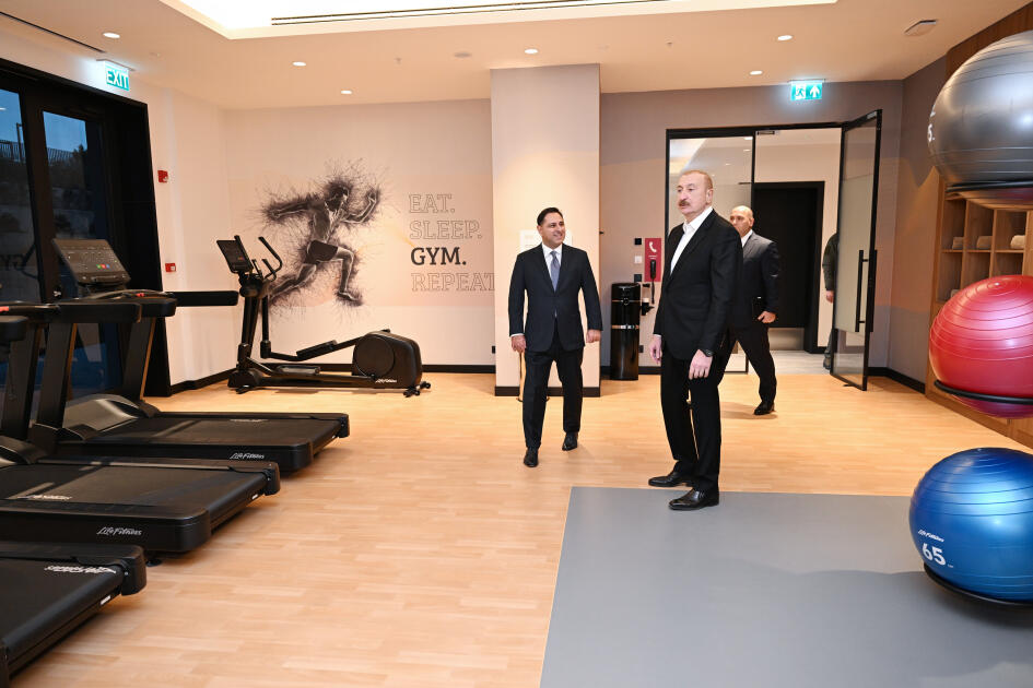 Президент Ильхам Алиев принял участие в открытии отеля Hilton Garden Inn Agdam