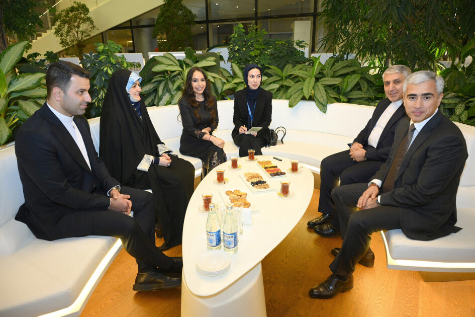 Вице-президент Фонда Гейдара Алиева Лейла Алиева и дочь Президента Ирана Захра Пезешкиан посетили выставку «Мои моря, мои океаны»